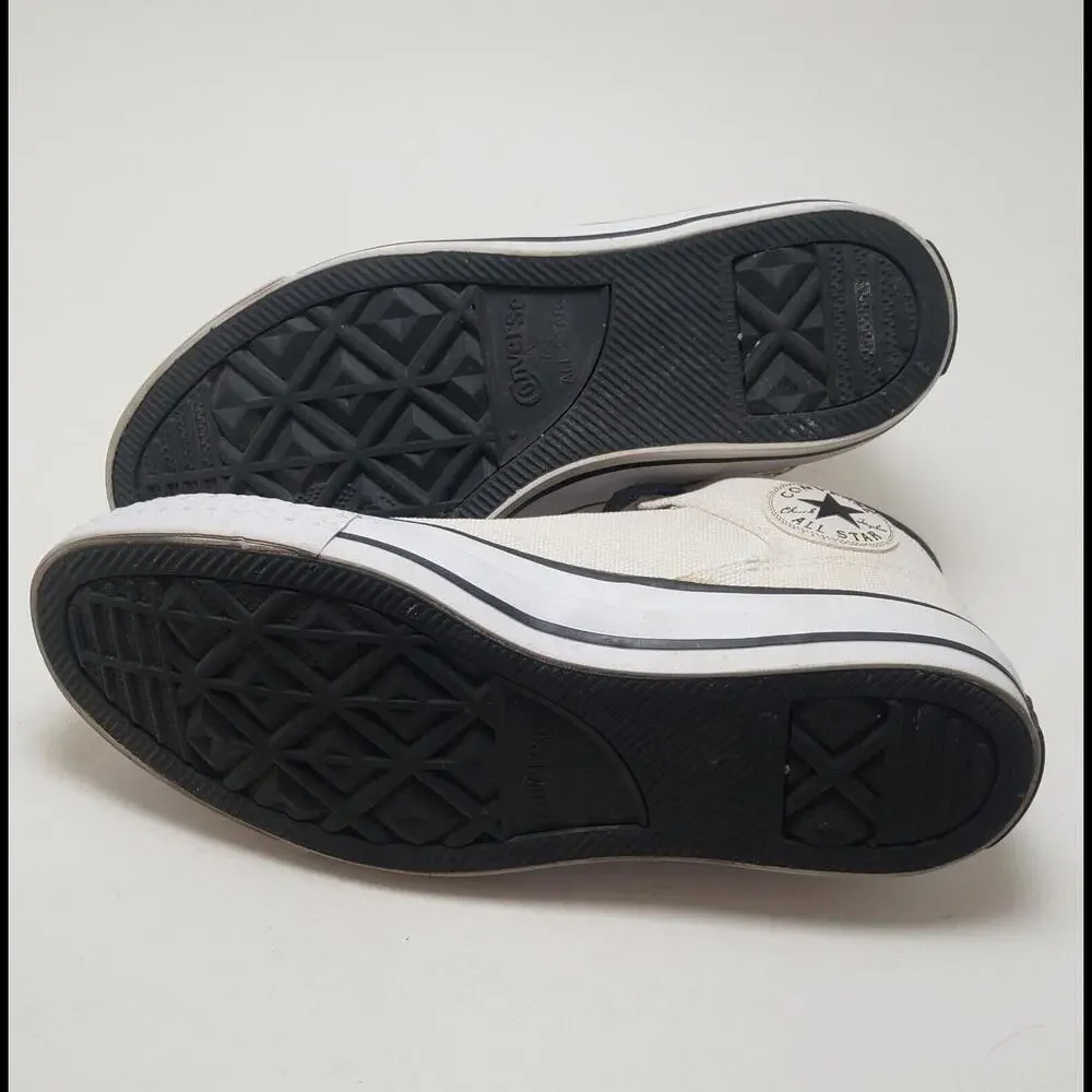 Unisex‎ Converse Ivory Canvas Black Label High St Parchment 151135C Size 6M 8W - Picture 6 of 7